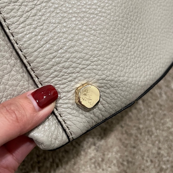 Rebecca Minkoff Gray Taupe Regan Satchel Purse - Picture 7 of 9